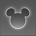 YELLOWPOP Neon Disney Miki peegel hbedane Neon Disney Miki peegel hbedane