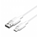 Vention USB 2.0 A USB-C 3A kaabel CTNWF 1 m (valge)