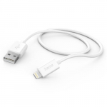 Hama USB-A Lightning, 1,0 m valge