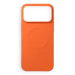IPhone 17 Pro Max / 18 Pro Max silikoonist Mag-kaitsekest, hillikus MagSafe'iga (suur avaus), oran