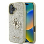 GUESS GUHCP16SHG4SGD iPhone 16 6.1" zoty/gold hardcase Fixed Glitter Big 4G