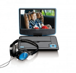 LENCO DVP-910 9'' kaasaskantav DVD-mngija koos krvaklappidega sinine