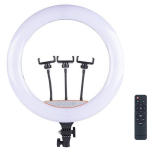 Riff BD560 56 cm LED valgusring 67W koos 3x nutitelefoni hoidjaga + BT-puldi must