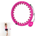 Riff M2 Smart Hula hoop with removable knots and flexible axles Pink