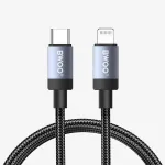BWOO BO-X401CL punitudud kaabel USB-C - Lightning 1m PD 30W must