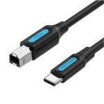Vention USB-C kaabel 2.0B/2M must CQUBH