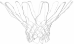 Avento Basketball net AVENTO 47NA white