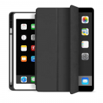 eSTUFF iPad 9.7 2018/2017 Seattle Pencil Case. Black PU leather