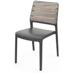 KETER Garden chair Deco Porto ash wood tone/gray