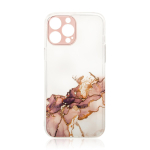 Hurtel Marble Case Cover for Samsung Galaxy A12 5G Gel Cover Marble Brown