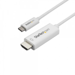 StarTech.com 3ft (1m) USB C HDMI kabel - 4K 60Hz USB Type C HDMI 2.0 videoadapterkabel - Thunderbolt 3 vastavuslik - arvuti HDMI monitoorile/displeylile - DP 1.2 Alt Mode HBR2 - Valge