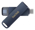 SanDisk iXpand USB Flash Drive 256GB USB Type-C / Lightning 3.2 Gen 1 (3.1 Gen 1), Blue