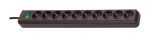 Brennenstuhl Eco-Line Steckdosenleiste 10-fach (schwarz, 3 Meter)