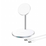 CHOETECH Juhtmeta laadija T581-F koos alusega (valge)