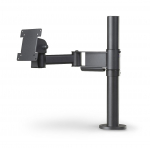 Ergonomic Solutions SpacePole Screen Mount with 300mm Elbow Arm - BLACK