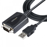 StarTech.com 3 jalga (1 m) USB-serialekabel COM-porti fikseerimisega, DB9 isekas RS232-USB-konverter, USB-serialiadapter PLC-le/printerile/skannerile, Prolific-chipset, Windows/Mac - TAA