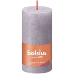 Bolsius Candle Rustik 5x10cm Frosted lavender