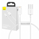 Baseus Superior-seeria USB-kaabel Lightningiga, 2,4A, 0,25 m (valge)
