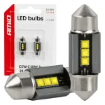 Amio LED-lambid CANBUS 31mm 2525 3SMD Valge 12/24V -05006