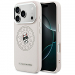 Karl Lagerfeld Etui Point AND Choupette Sketch MagSafe iPhone'i 17 Pro jaoks, roosa