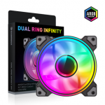 Gamemax Case Fan | DUAL RING INFINITY BK | Must