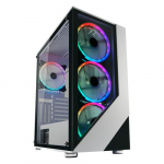 LC-POWER Mngukarp 803W Midi Torn Must, Valge