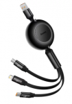 Baseus Bright Mirror 3 USB-C-Micro USB Lightning kaabel 66W 1.1m