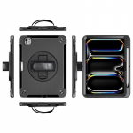 eSTUFF iPad Pro 11 2025/2024 OHIO Defender Case with hand strap