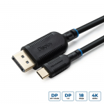 MicroConnect USB-C Displayport kaabel 1m