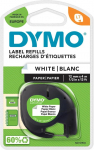 DYMO LetraTAG trkipaber, 12 mm x 4 m, must/valge (S0721510)