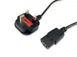 Equip Stroomkabel UK-BS1363 - C13 St/Bu must 2.00m PVC polbeutel