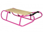LEAN Sport Metal Sled with Backrest Strap Pink