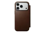 NOMADi nahkkarbis IPHONE 18 Pro/17 Pro jaoks, MagSafe-iga hilduv (Modern Leather Folio ECCO nahk) pruun