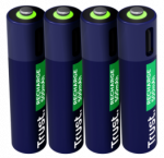 TRUST USB-C reageerivad AAA akud 4pakk