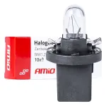 Amio Halogeenlambid T5 B8.5D 12V 8.5W BAX1.2W valged 10tk