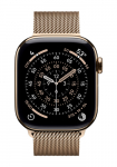APPLE Watch Series 11 GPS + mobiilside kuldne titaan, kuldne Milanese silmus M/L, MF8Y4ZR/A, 42 mm