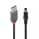 Lindy USB A tp - DC 5.5/2.1mm adapterkabeli nupuk 1.5m