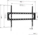 Vogels Vogel's Up 9005 kindel TV-seina hlk XL (8490050)