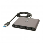 StarTech.com USB 3.0 nelja HDMI vljundi adapter, USB 4x HDMI monitori konverter Windowsi jaoks (macOS/ChromeOS/Linux toetust ei ole) TAA