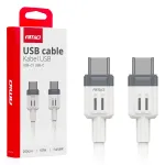Amio -03909 andmelekut ja laadimiskaabel | USB-C kuni USB-C | 60W | 2m