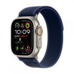 APPLE Watch Ultra 2 GPS + Mobiilside 49mm Loomulik Titaniumkorpus Sinise Spordirattaga M/L