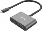 Unitek Adapter AV USB/C HDMI VGA 4K 0,15 m must