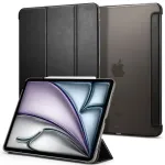 Spigen Nutik kaaneega mbris iPad Air 13" 2024 jaoks - Must