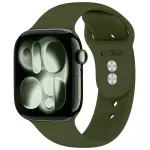 Tech-Protect SILIKONNINE APPLE WATCH 8 / 9 / 10 / 11 / 12 / SE / ULTRA (44 / 45 / 46 / 49 MM) OLIVIIVERNINE