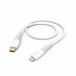 Hama USB-C - Lightning, 1,5m valge