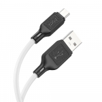 USB-kaabel Hoco 2,4A A-pistikust Micro USB-pistikusse, 1 m, valge
