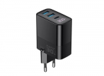 HAVIT UCLE001 EL GaN kolmportline laadija 30 W, must