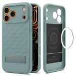Spigen Parallax "S" telefonikomplekt alustaga ja MagSafe tugiga Apple iPhone 17 Pro jaoks, roheline