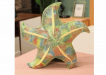 LEAN Toys Mascot Plush Starfish Green Pillow 20 cm