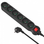 Maclean Power Strip 6 pistikupesa sisse / vlja lliti 1,5 m